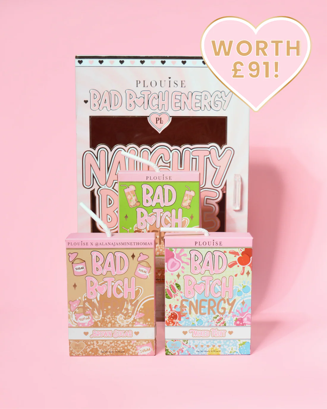 Naughty But Ice Bad Bi*ch Energy Trio - Multiple Options - Worth £91
