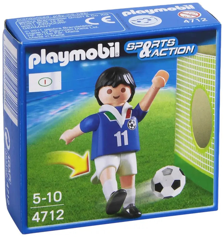 Football Player with Real Kicking Action Collectible Figure - Italy