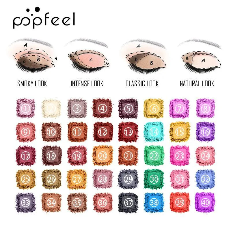 🎨 POPFEEL 40-Colour Eyeshadow Palette 🎨