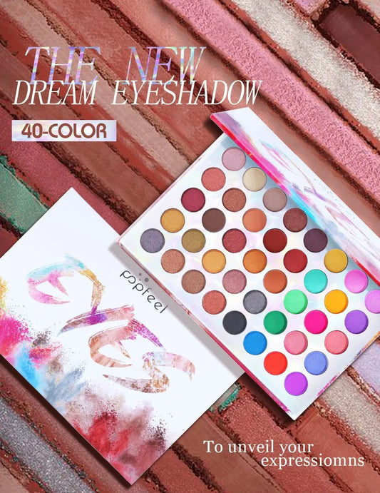 🎨 POPFEEL 40-Colour Eyeshadow Palette 🎨