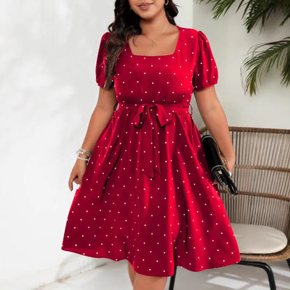 👗 Ladies Elegant Retro Polka Dot Dress 👗