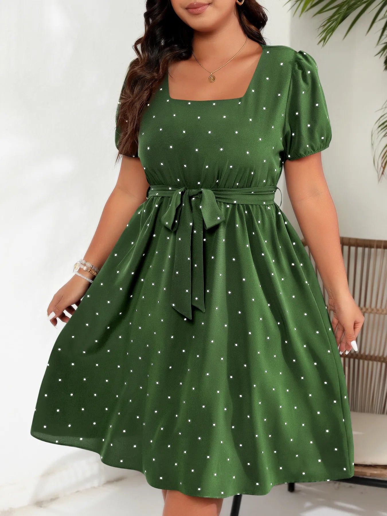 👗 Ladies Elegant Retro Polka Dot Dress 👗