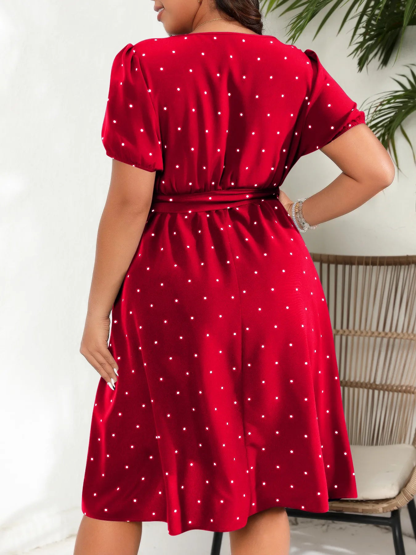 👗 Ladies Elegant Retro Polka Dot Dress 👗