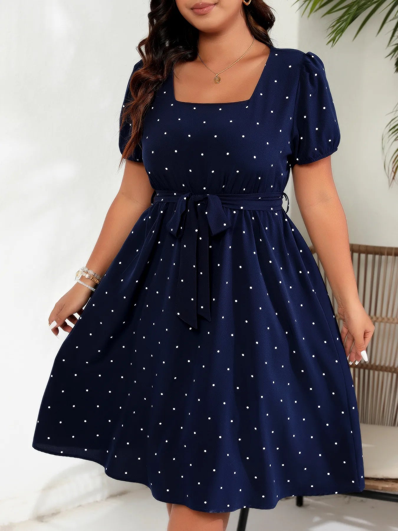 👗 Ladies Elegant Retro Polka Dot Dress 👗