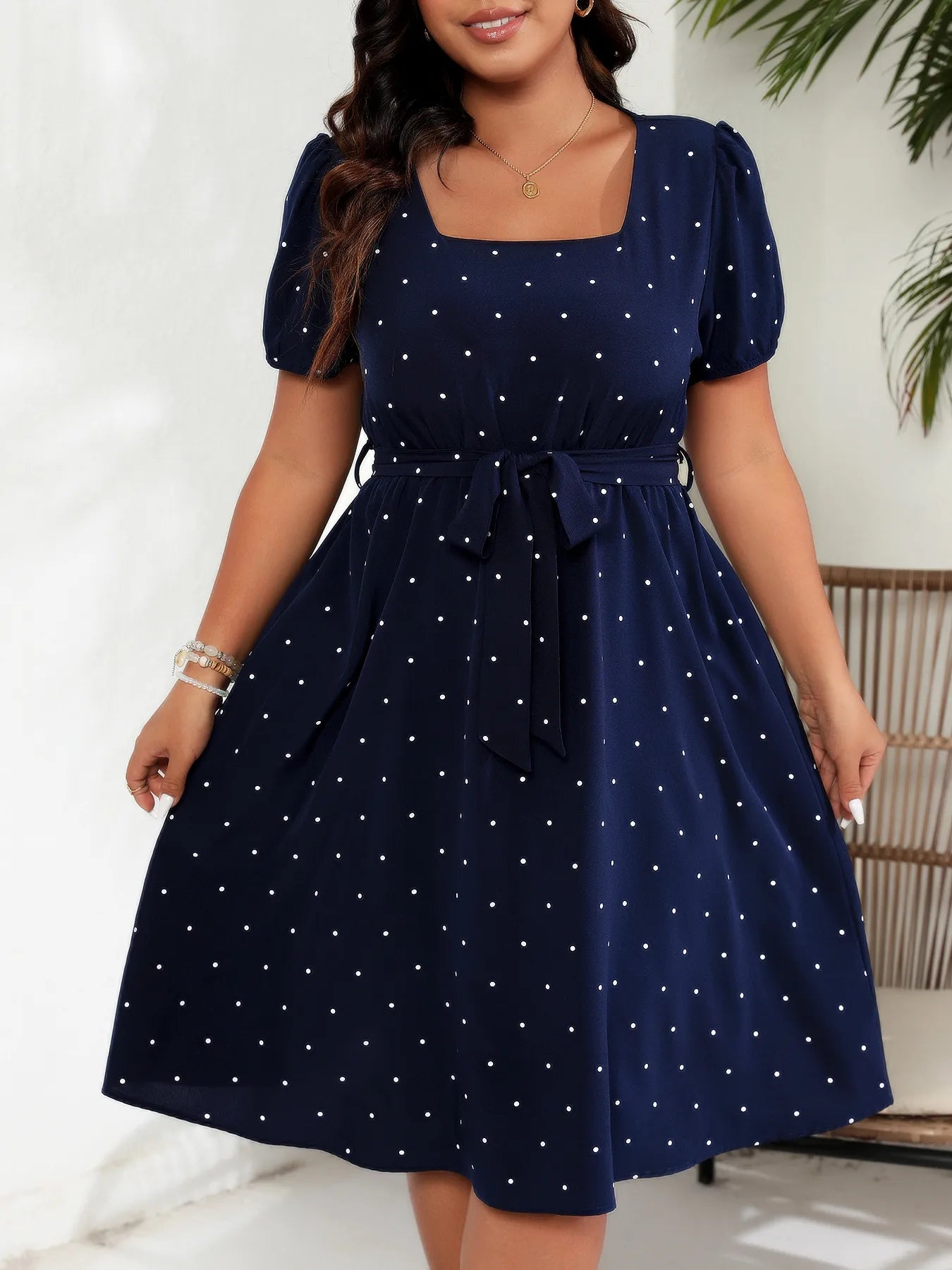 👗 Ladies Elegant Retro Polka Dot Dress 👗