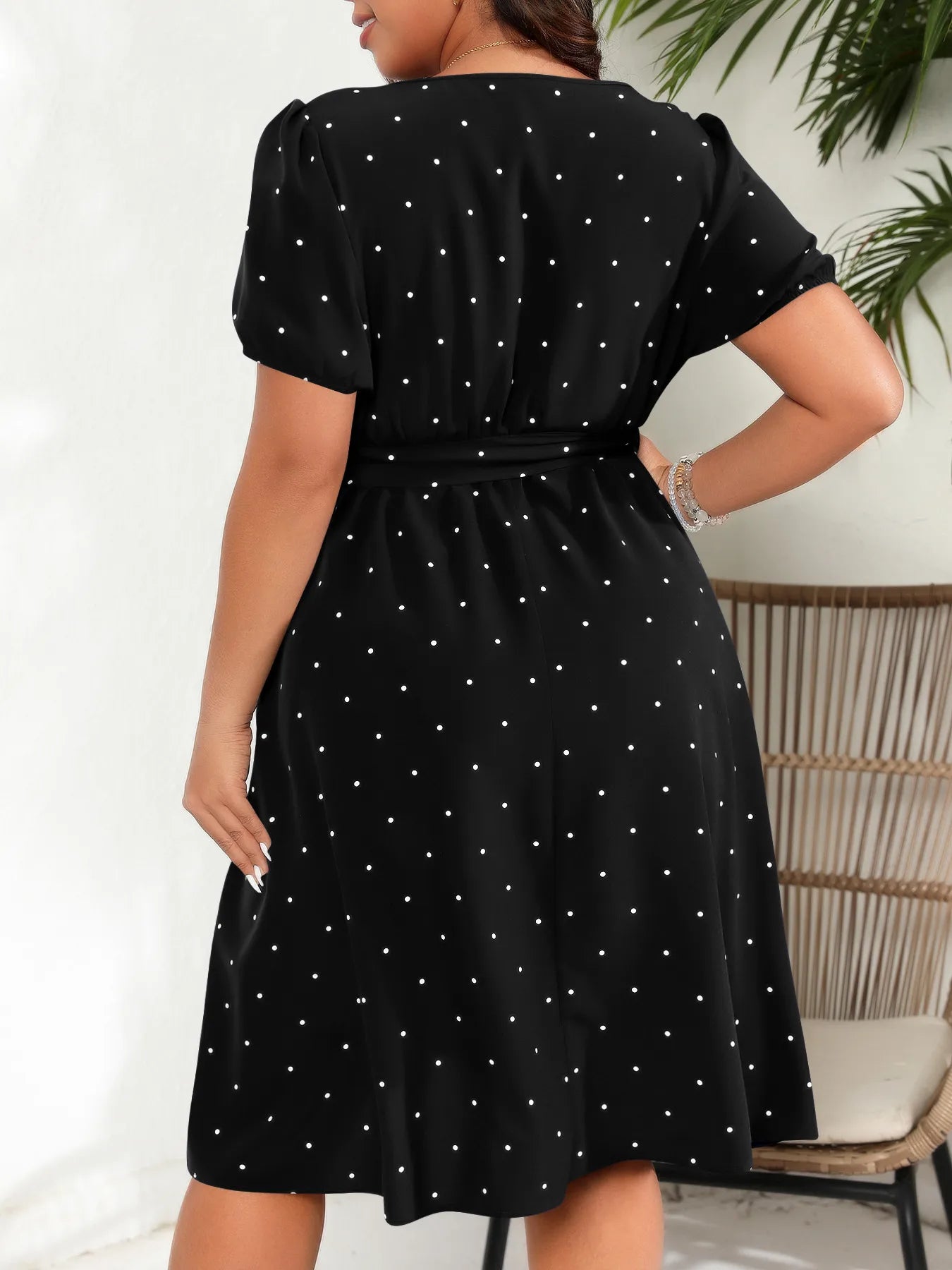 👗 Ladies Elegant Retro Polka Dot Dress 👗