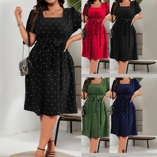 👗 Ladies Elegant Retro Polka Dot Dress 👗