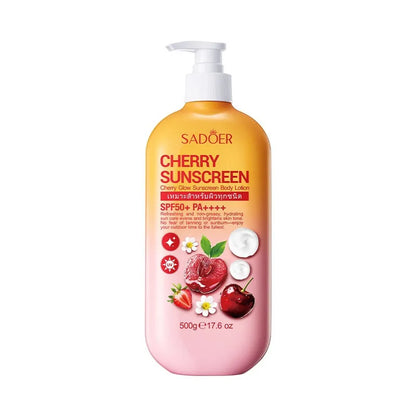 🍒 Cherry Glow Sunscreen Body Lotion SPF 50 🍒