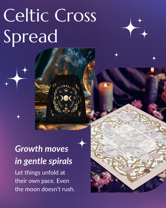 🔮 Celtic Cross Spread Cloth & Bag 🔮