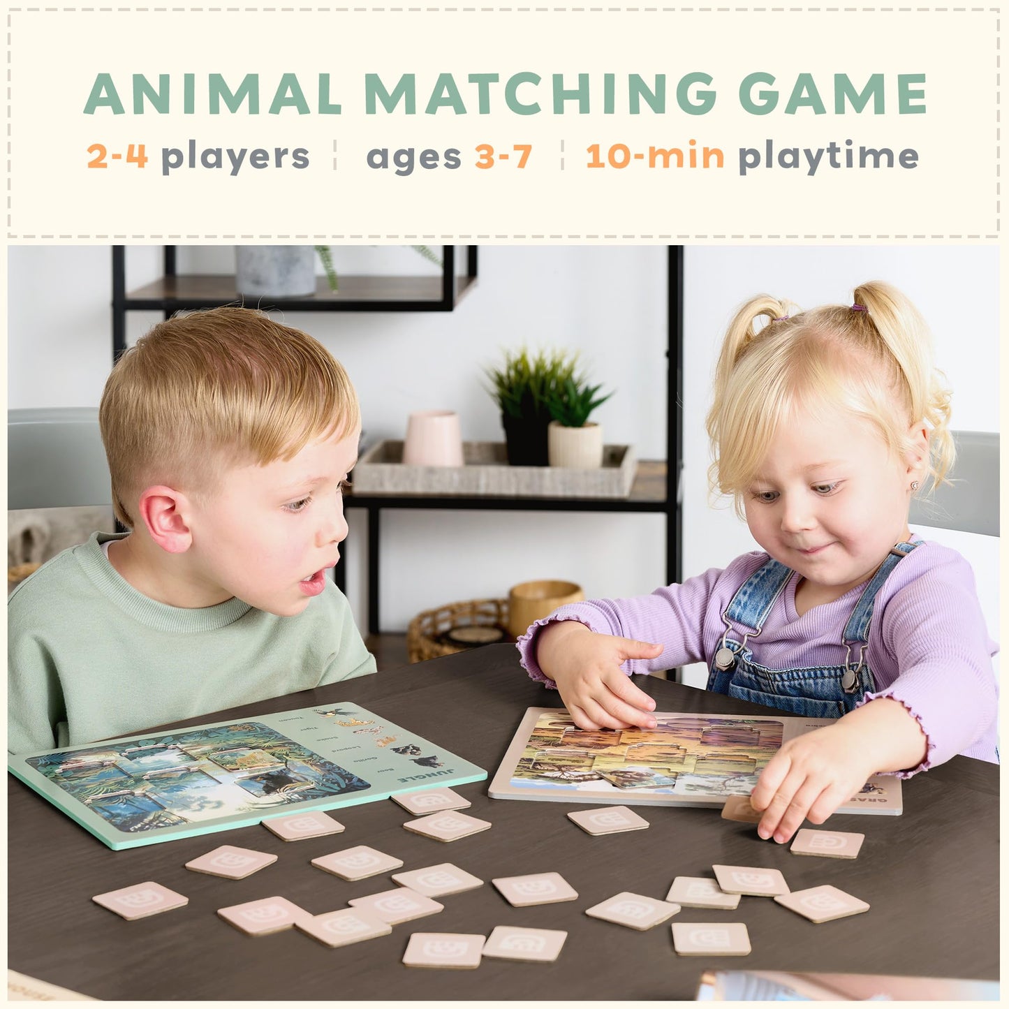 Animal Worlds Matching Game