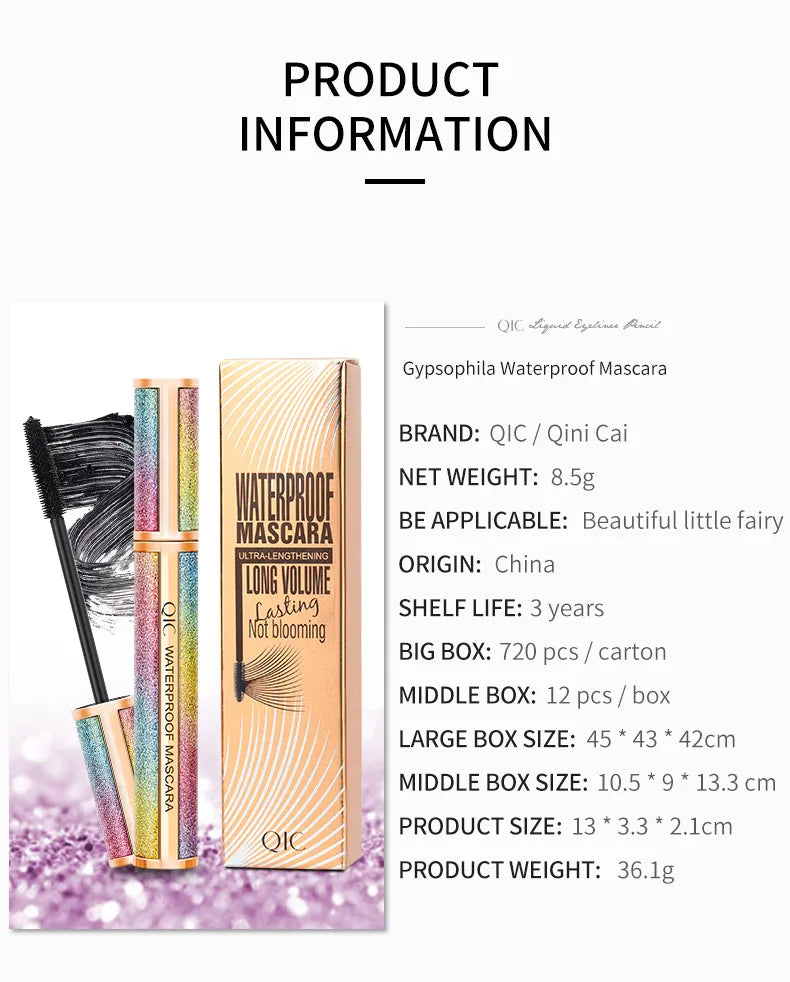 🌈✨ Starry Sky Base Mascara – Black ✨🌈