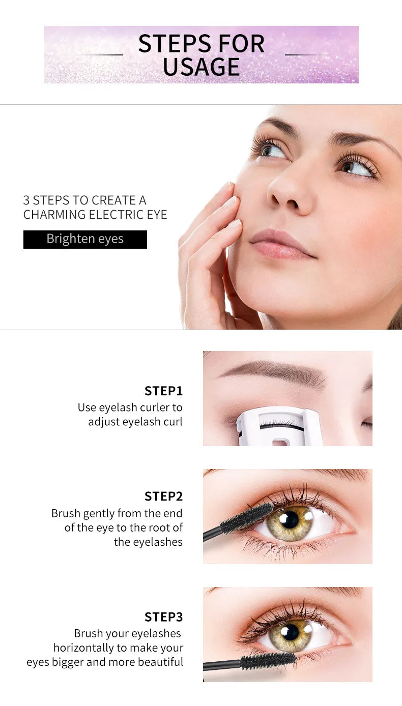 🌈✨ Starry Sky Base Mascara – Black ✨🌈