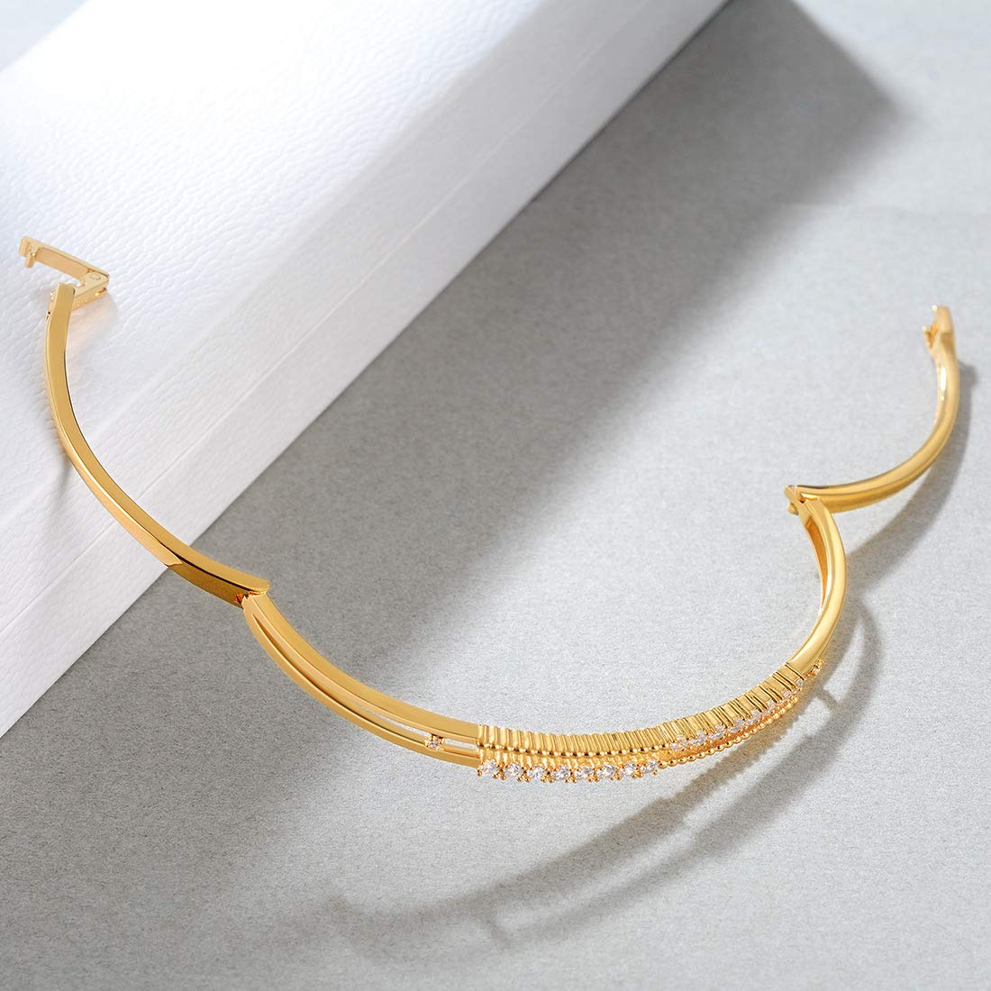 Elegant 18K Gold Plated Bangle Bracelet