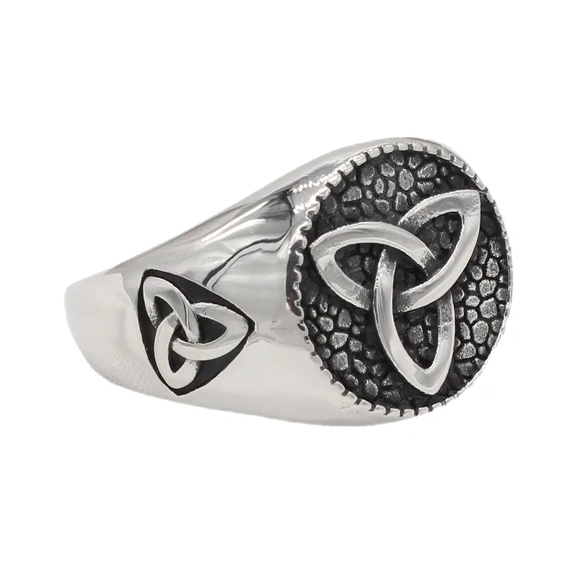 ⚔️🛡️  Viking Themed Titanium Steel Ring 🛡️⚔️