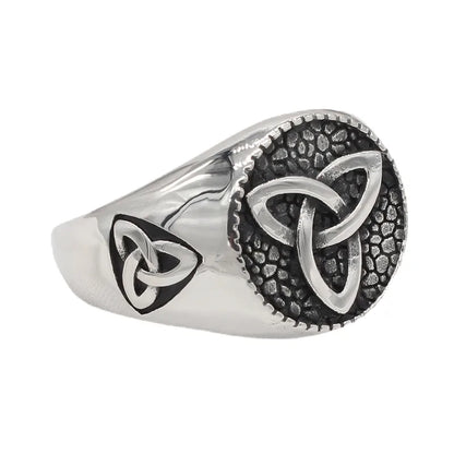 ⚔️🛡️  Viking Themed Titanium Steel Ring 🛡️⚔️