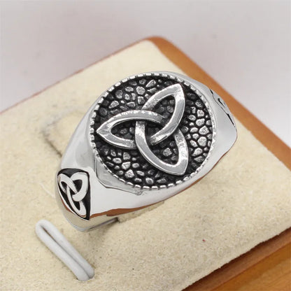 ⚔️🛡️  Viking Themed Titanium Steel Ring 🛡️⚔️