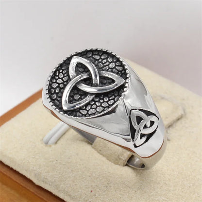 ⚔️🛡️  Viking Themed Titanium Steel Ring 🛡️⚔️