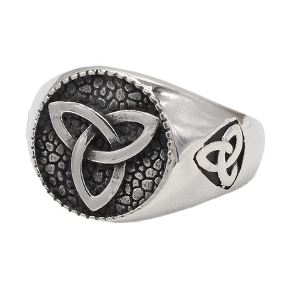 ⚔️🛡️  Viking Themed Titanium Steel Ring 🛡️⚔️