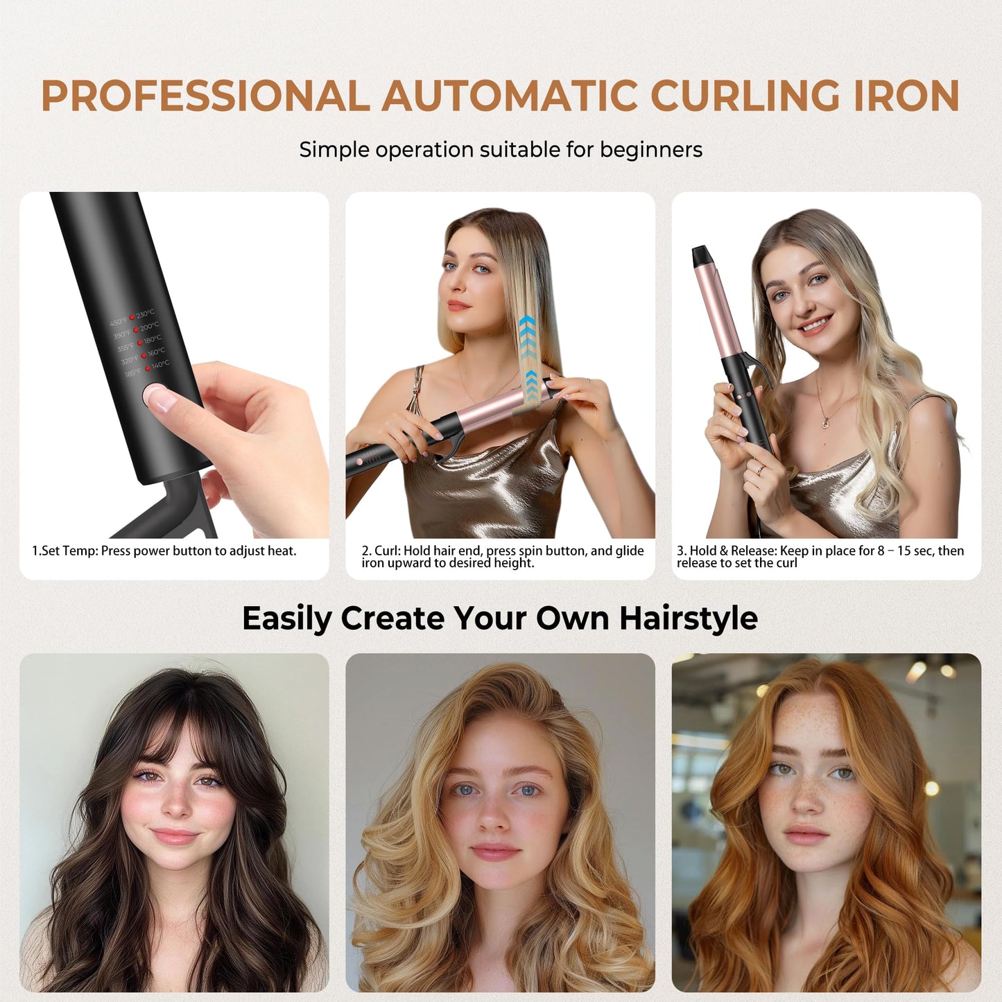 Automatic Rotating Hair Curler