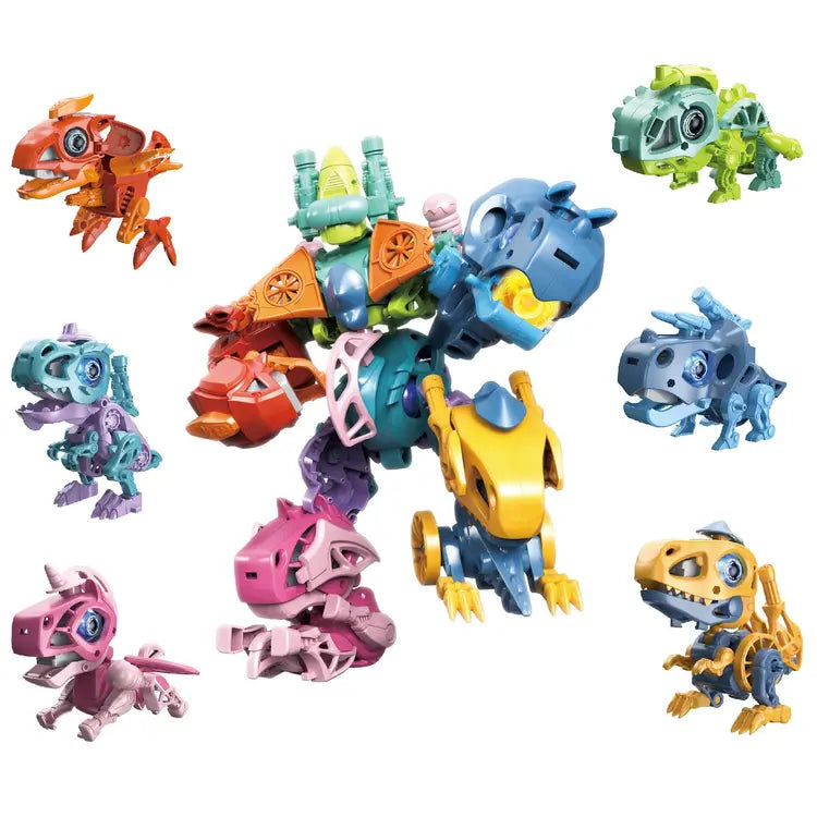 6-in-1 Transforming Robot Dinosaur Action Figure