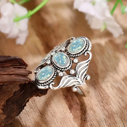💍 Retro Bohemian Silver Plated Ring 💍