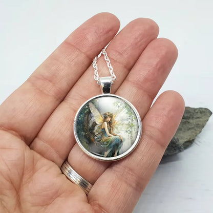 🧚 Retro Fairy Pendant Necklace 🧚
