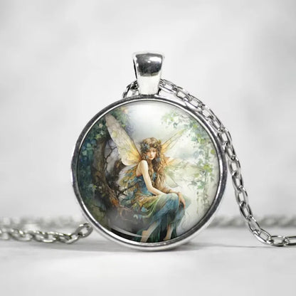 🧚 Retro Fairy Pendant Necklace 🧚