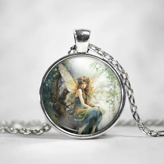 🧚 Retro Fairy Pendant Necklace 🧚