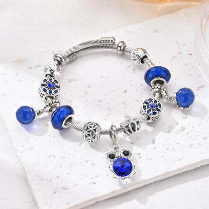 🦉💙 Blue Owl Charm Bracelet 💙🦉