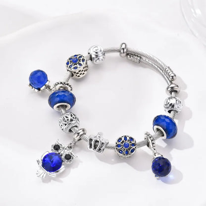 🦉💙 Blue Owl Charm Bracelet 💙🦉