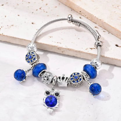 🦉💙 Blue Owl Charm Bracelet 💙🦉