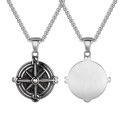 🧭 Retro Punk Compass Necklace 🧭