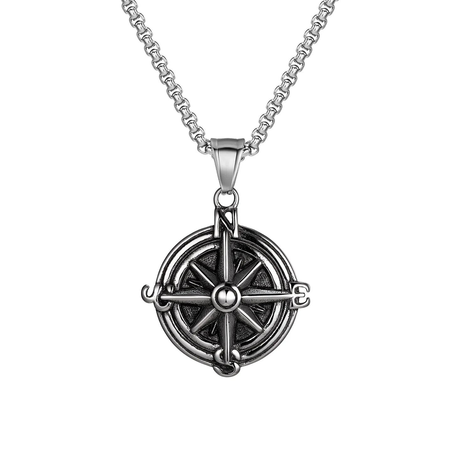 🧭 Retro Punk Compass Necklace 🧭