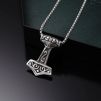⚡🔨 Retro Nordic Mjolnir Hammer Necklace 🔨⚡