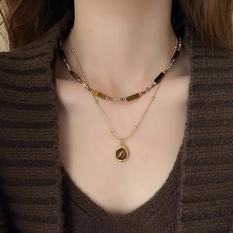 🐯 Tiger Eye Pendant Necklace 🐯