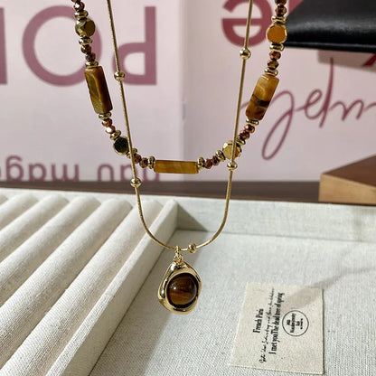 🐯 Tiger Eye Pendant Necklace 🐯
