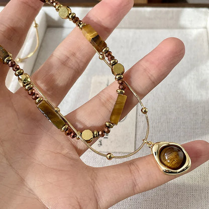 🐯 Tiger Eye Pendant Necklace 🐯