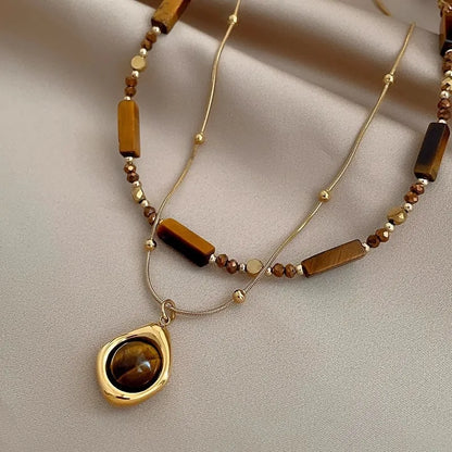 🐯 Tiger Eye Pendant Necklace 🐯