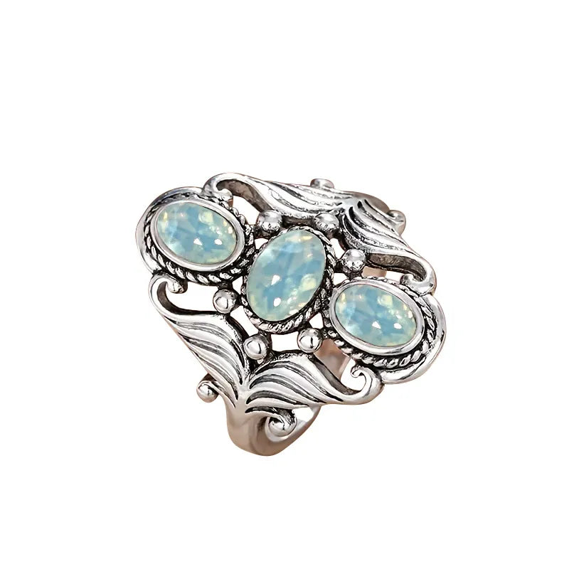 💍 Retro Bohemian Silver Plated Ring 💍