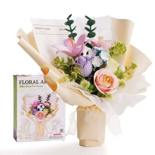 🌸✨ Rowood 3D Puzzle Flower Bouquet 6-in-1 DIY Craft Kit ✨🌸