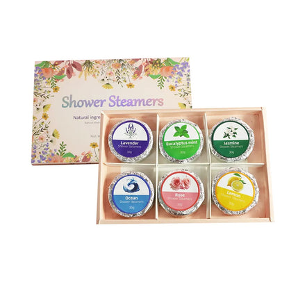 🌸✨ Rose Essential Oil Shower Steamers & Bath Salt Gift Box ✨🌸