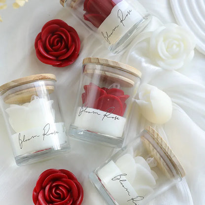 🌹 9*7cm Rose-Scented Soy Wax Candle 🌹