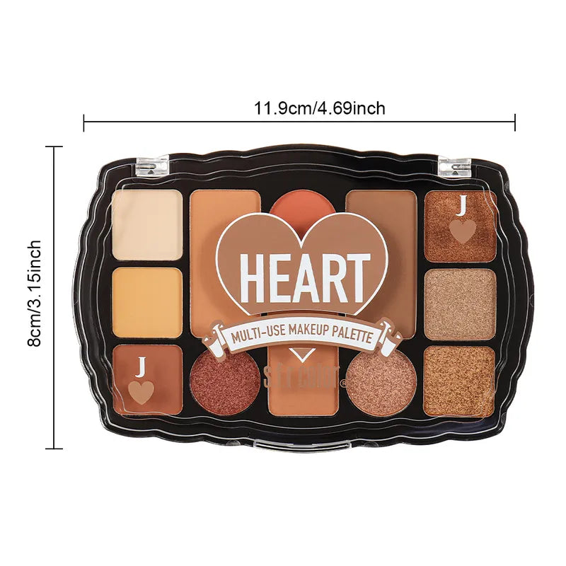 🎨 S.F.R Twelve-Colour Earth Tone Eyeshadow Palette 🎨