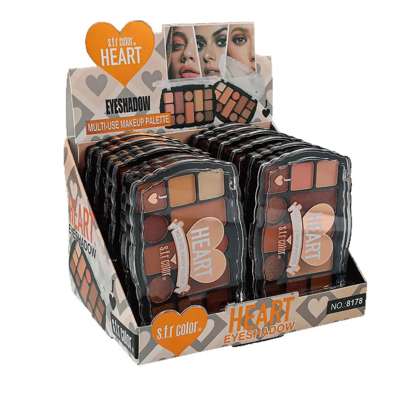 🎨 S.F.R Twelve-Colour Earth Tone Eyeshadow Palette 🎨