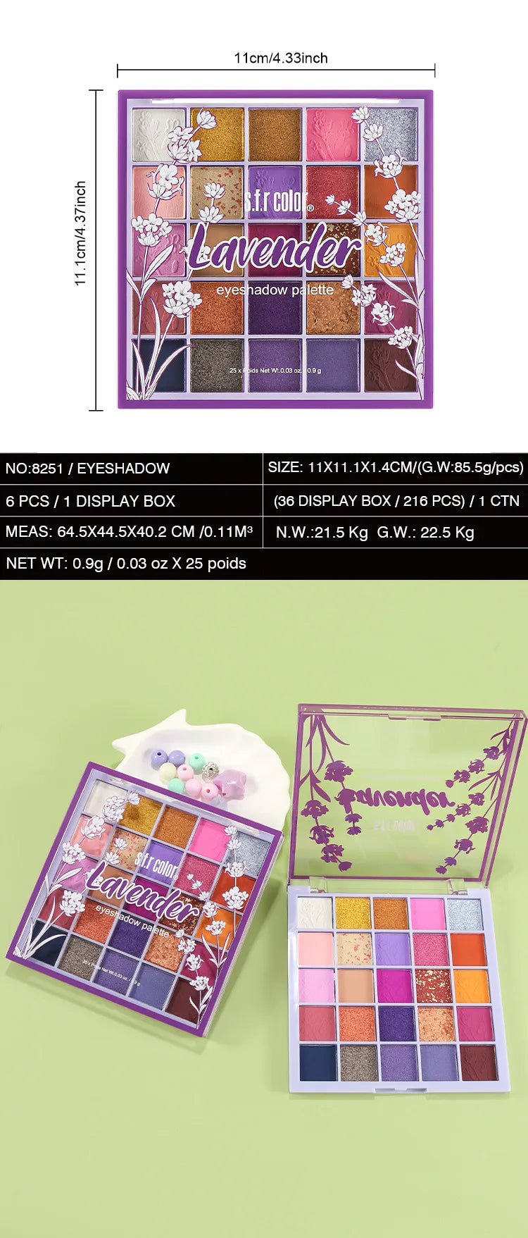 💜 Lavender Eyeshadow Palette 💜