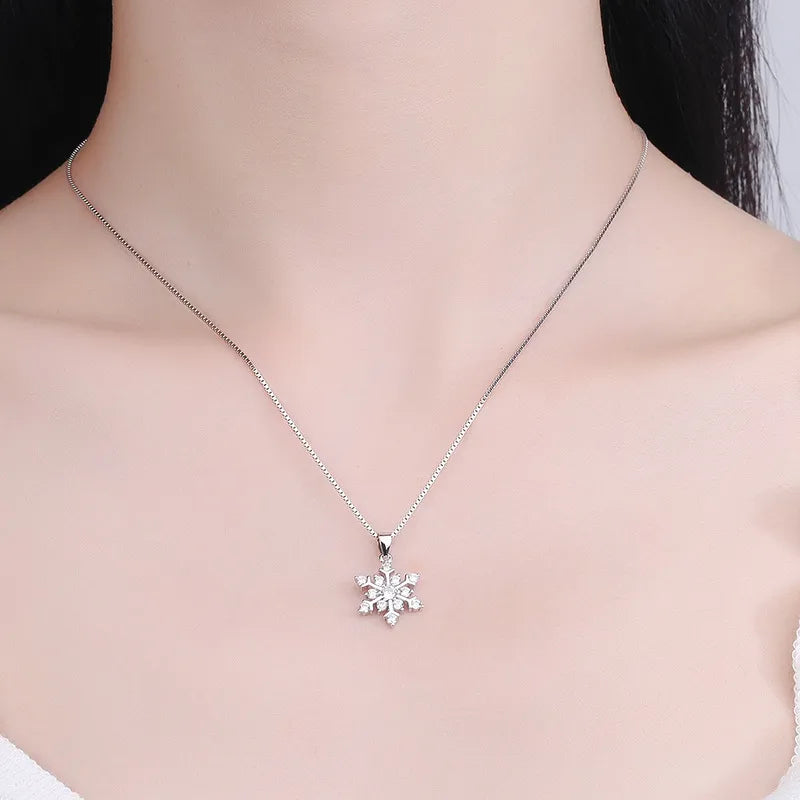❄️ SS925 Sterling Silver Snowflake Necklace ❄️