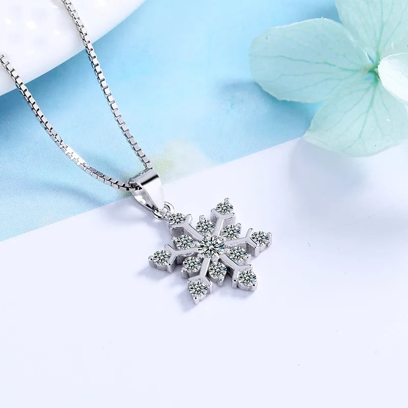 ❄️ SS925 Sterling Silver Snowflake Necklace ❄️
