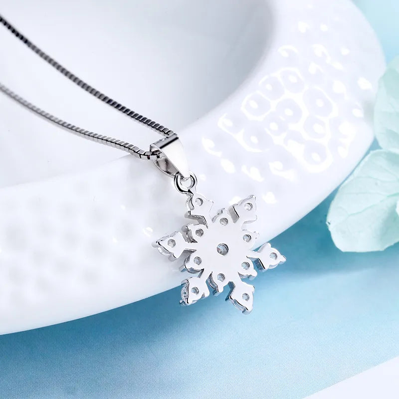 ❄️ SS925 Sterling Silver Snowflake Necklace ❄️