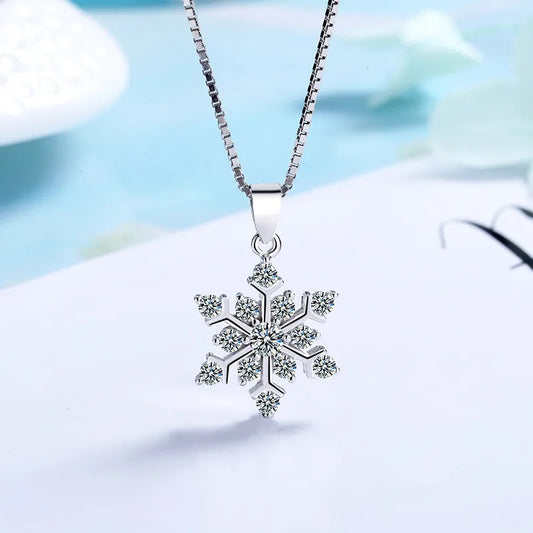 ❄️ SS925 Sterling Silver Snowflake Necklace ❄️