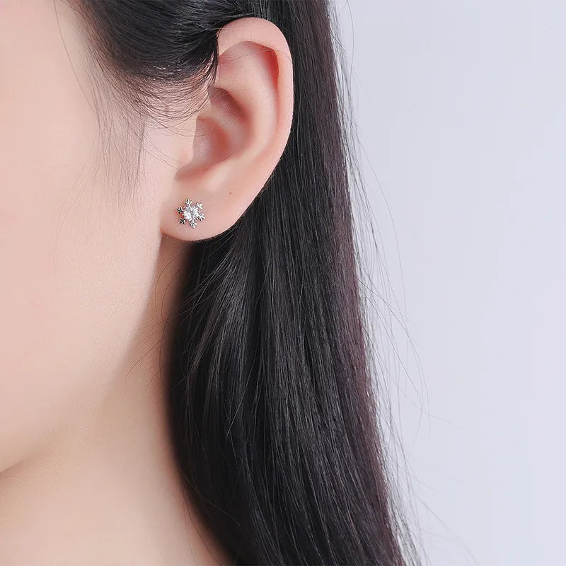 ❄️ SS925 Sterling Silver Snowflake Stud Earrings ❄️